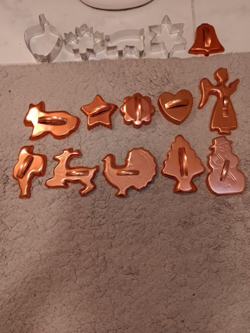 15 Copper & Stainless Steel Cookie Cutters